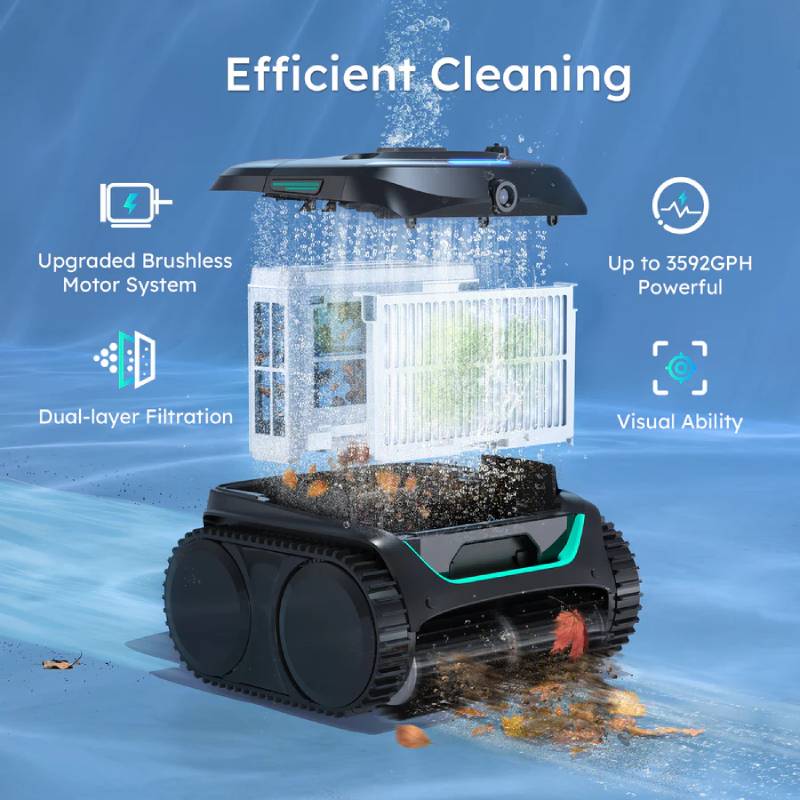 Aspirateur de piscine WYBOT sans fil E-TRON C2 VISION
